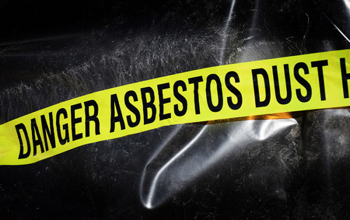 Danger Asbestos dust