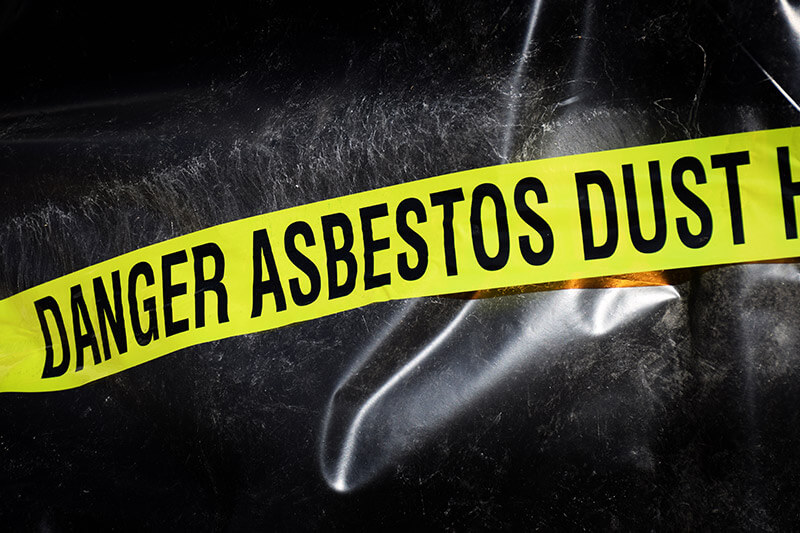 Danger Asbestos dust