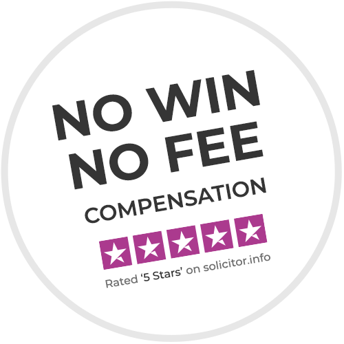 No Win No Fee - Rated 5 stars on Solicitors.info