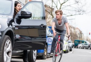 cyclist and motorist