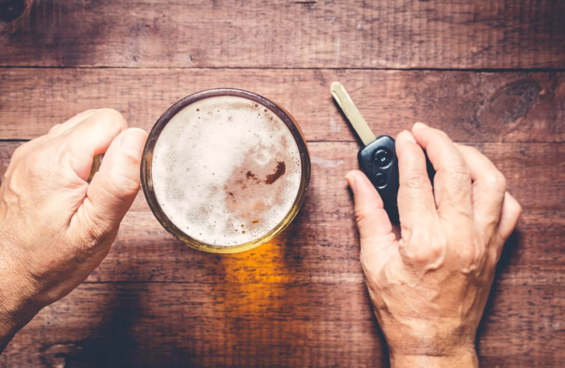 alcohol and car keys