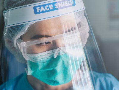 face mask and face shield ppe