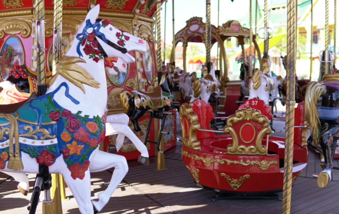 Fairground carousel ride