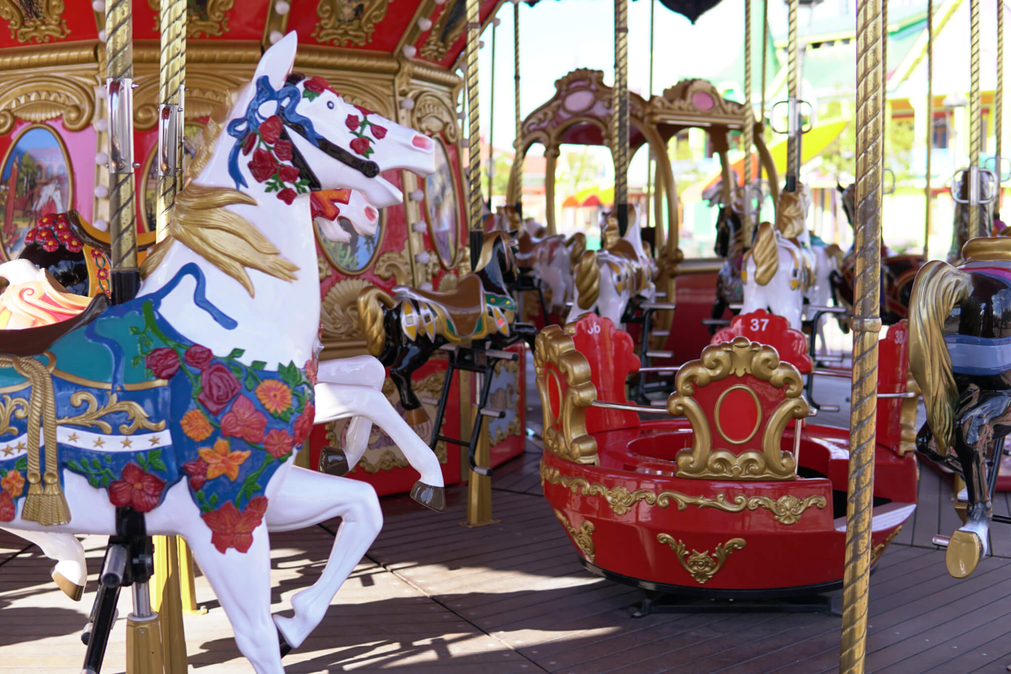 Fairground carousel ride