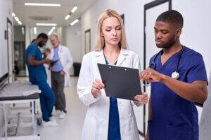 Handover of patient notes