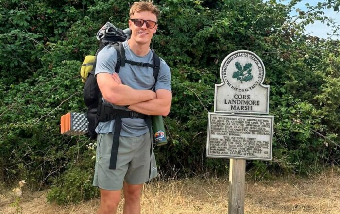 Rhys Pugh on coastal trek