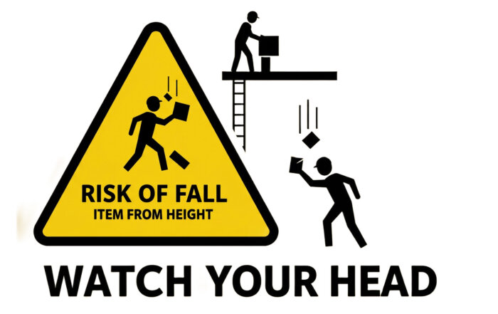 Item falling from height